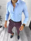 Pantaloni barbati eleganti grena B1556 I5-6